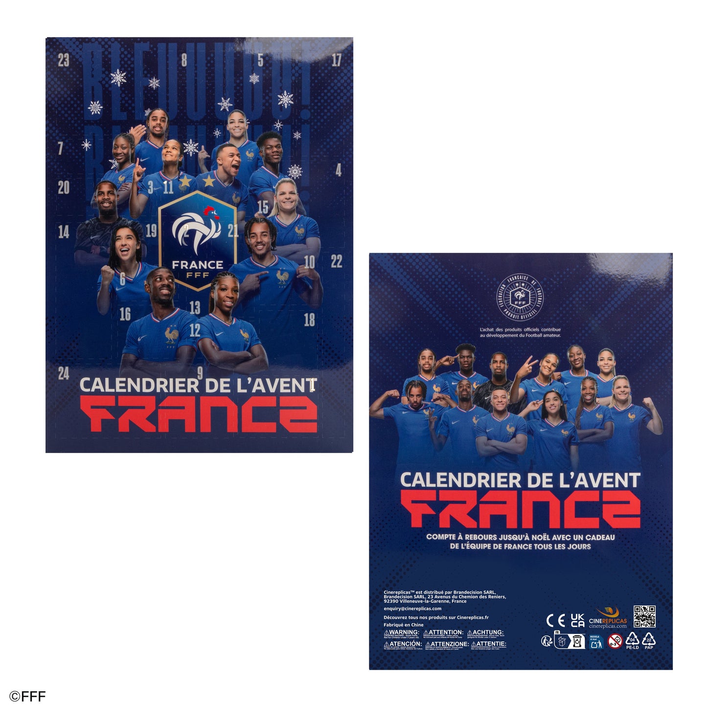 Calendrier de l'Avent Équipe de France de Football 2025