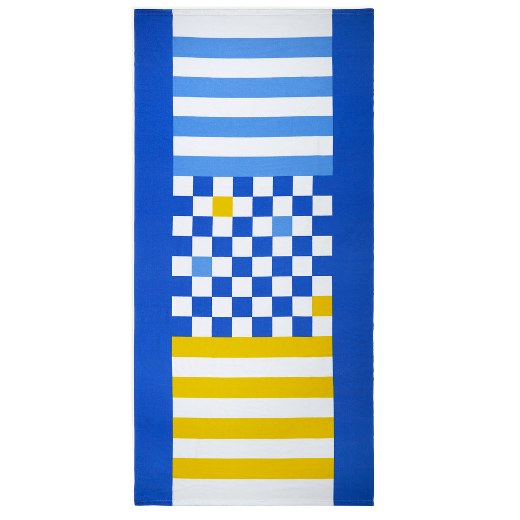 Serviette de plage et jeu Checkers