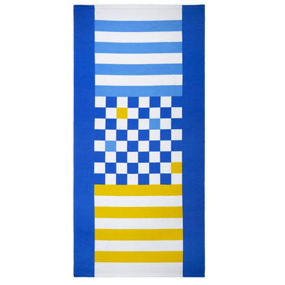 Serviette de plage et jeu Checkers