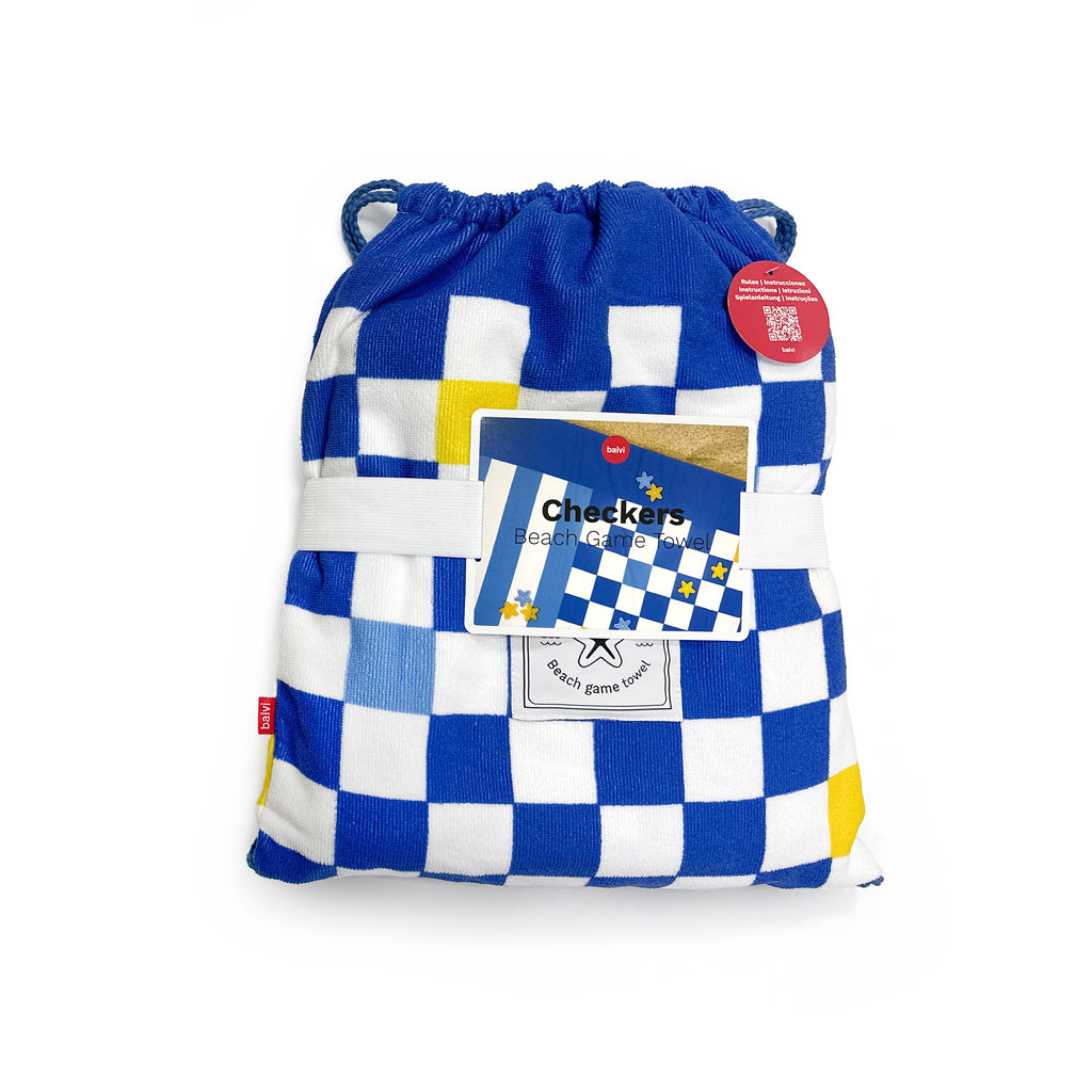 Serviette de plage et jeu Checkers