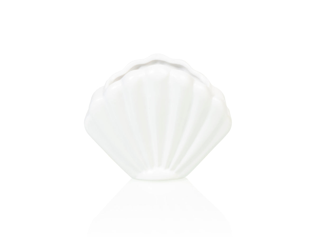 Pot de Fleur Coquillage Blanc – Petit