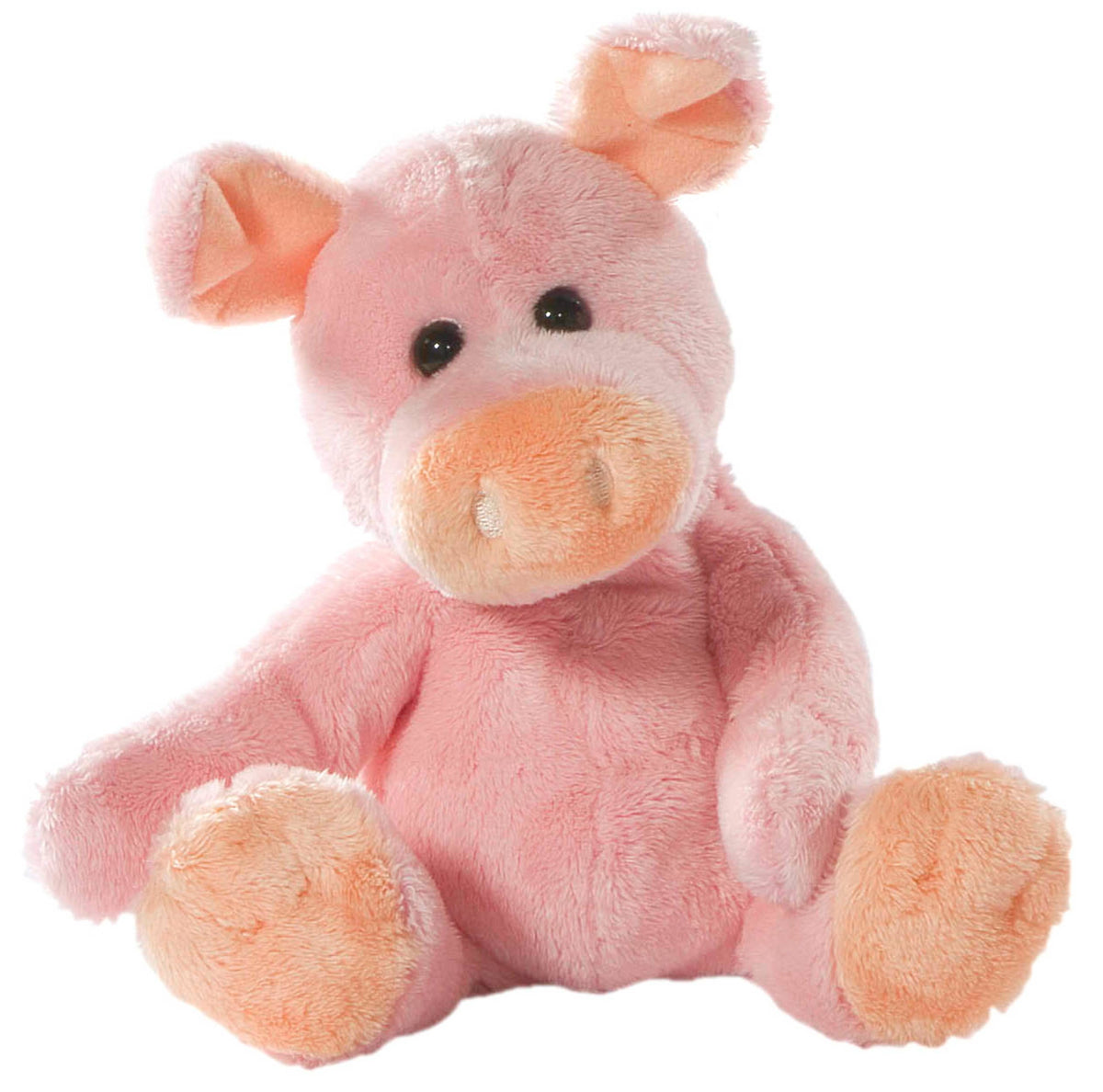 Heunec ピンクの座るブタのぬいぐるみ — 20 cm