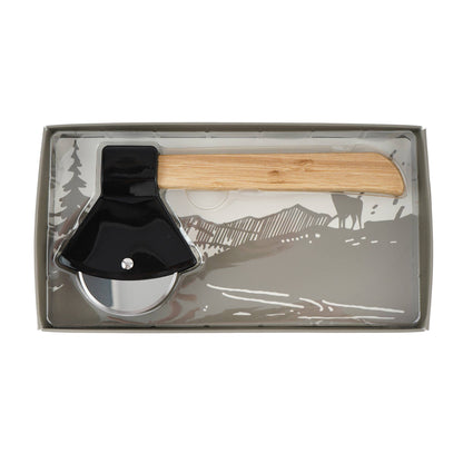 Great Plains axe-shaped pizza cutter in a gift box