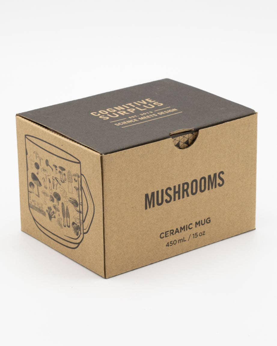 Mug Champignons – produit scientifique Cognitive Surplus EU, vue 3