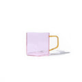 Pink Geometric Glass Mug