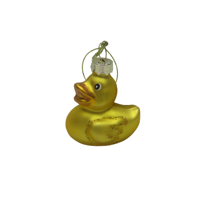 Bola navideña de pato de baño amarillo