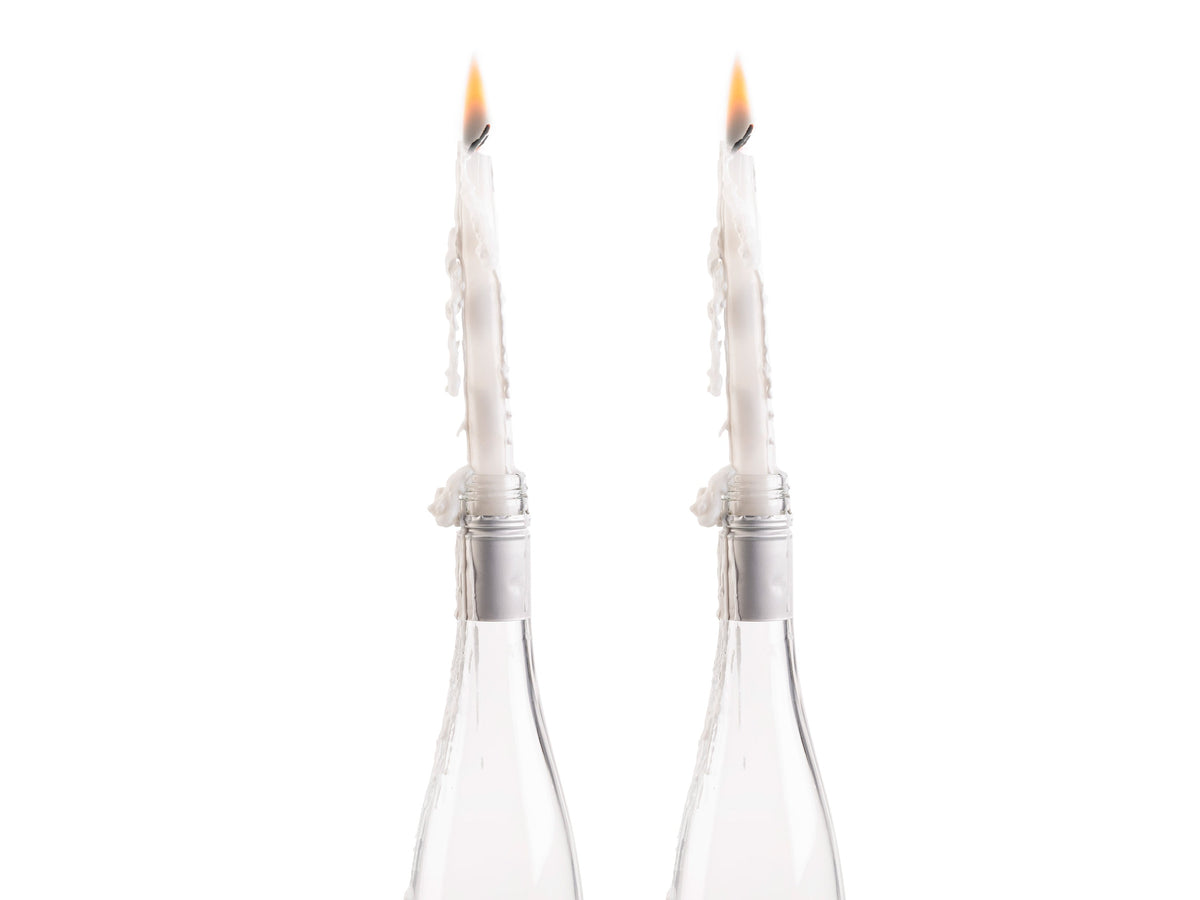 Bougies Coulantes Blanches – Lot de 2