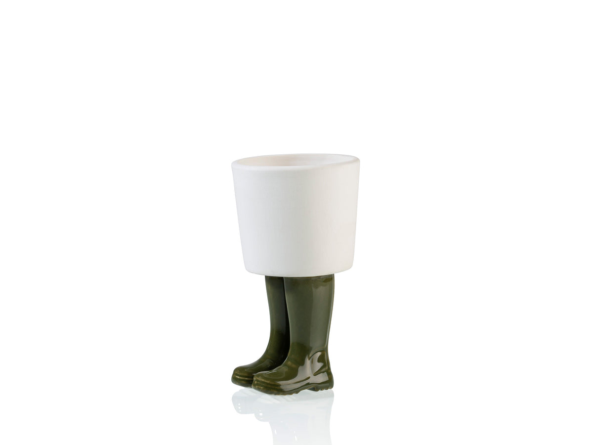 Pot de Fleur Bottes Wellington Vert – Petit