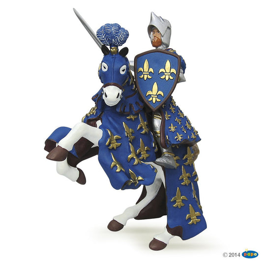 Figurine Prince Philippe bleu Papo - personnage médiéval