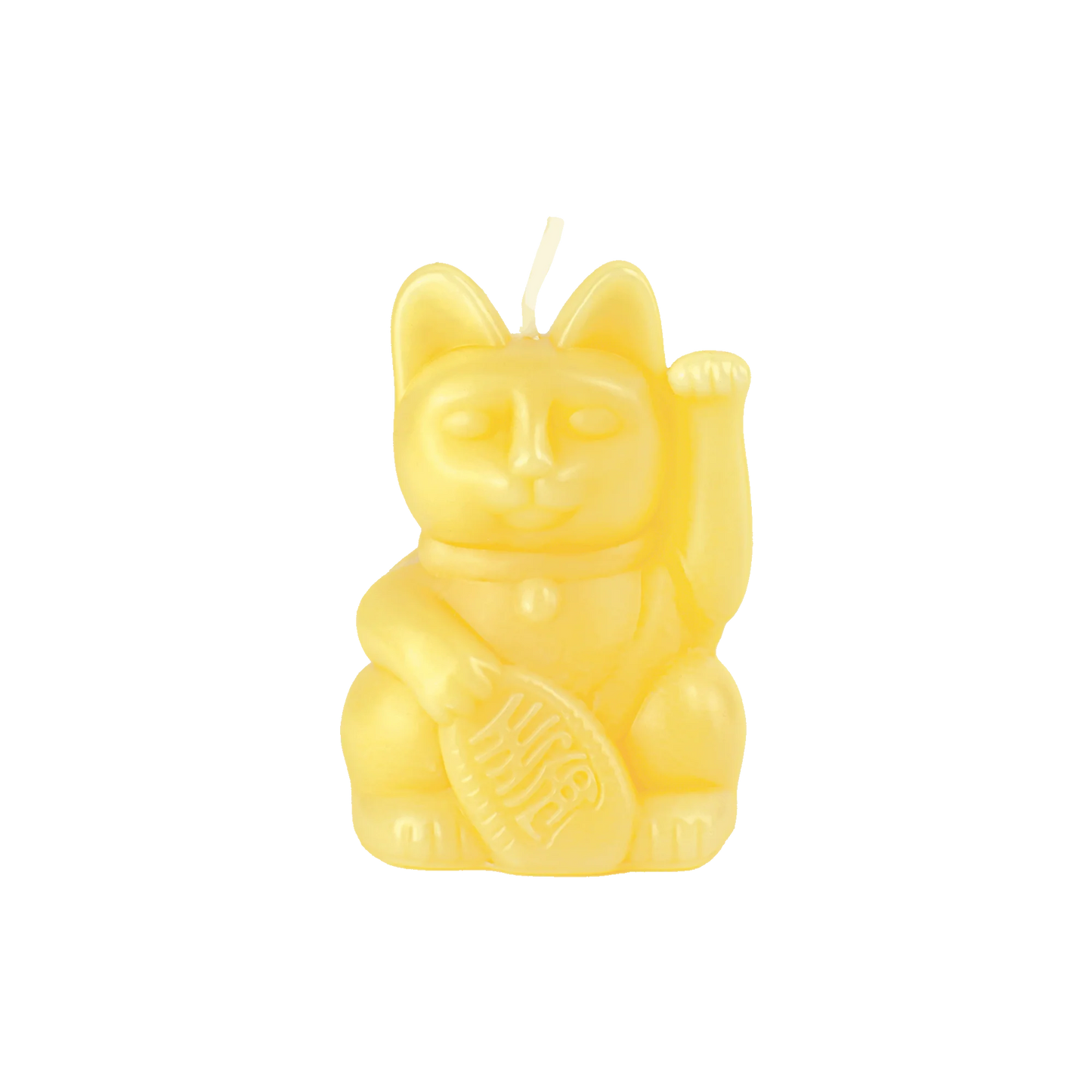 Bougie Chat Chanceux Jaune