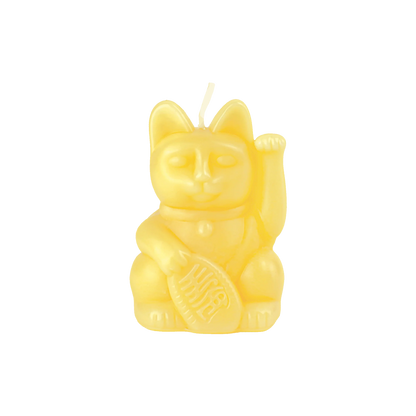 Bougie Chat Chanceux Jaune
