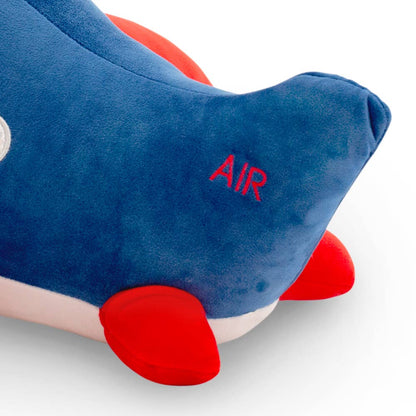 Cojín de peluche avión 40 cm