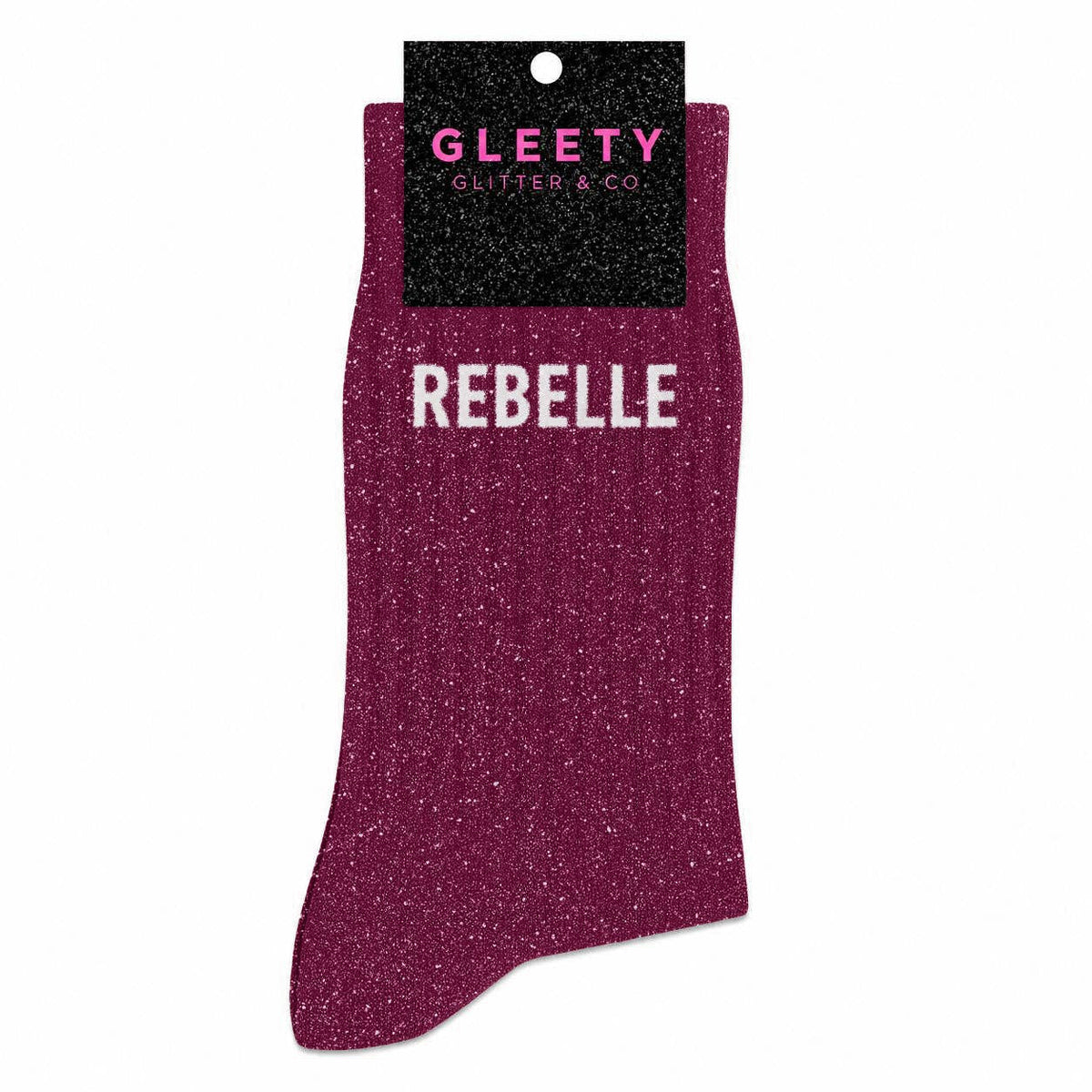 Chaussettes à Paillettes Rebelle Violet