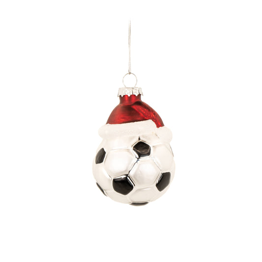Christmas bauble in the shape of a football