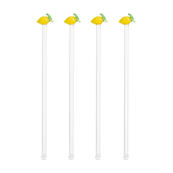 Agitateurs à cocktail en verre Citron