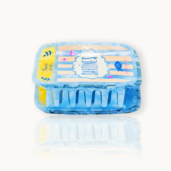 Fermaglio per capelli, scatola di sardine