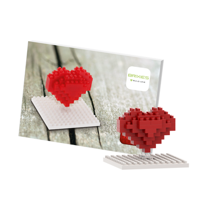 BRIXIES Postkarte Herz