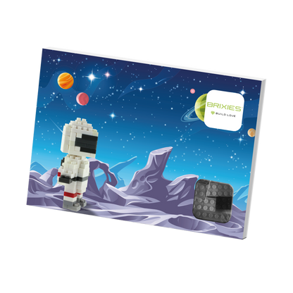 BRIXIES Postkarte Astronaut
