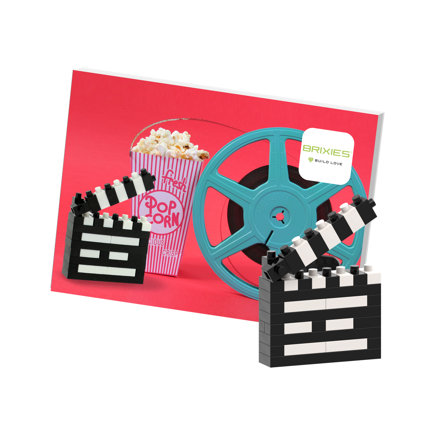BRIXIES Postkarte Filmklappe