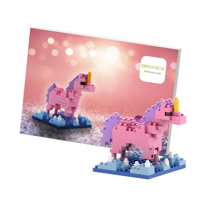 BRIXIES Postkarte Einhorn