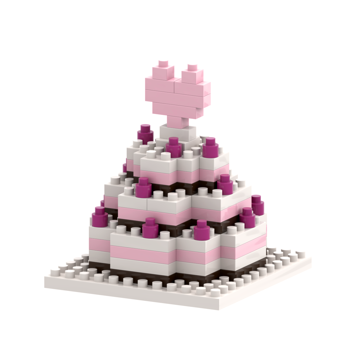 BRIXIES Postkarte Hochzeitstorte