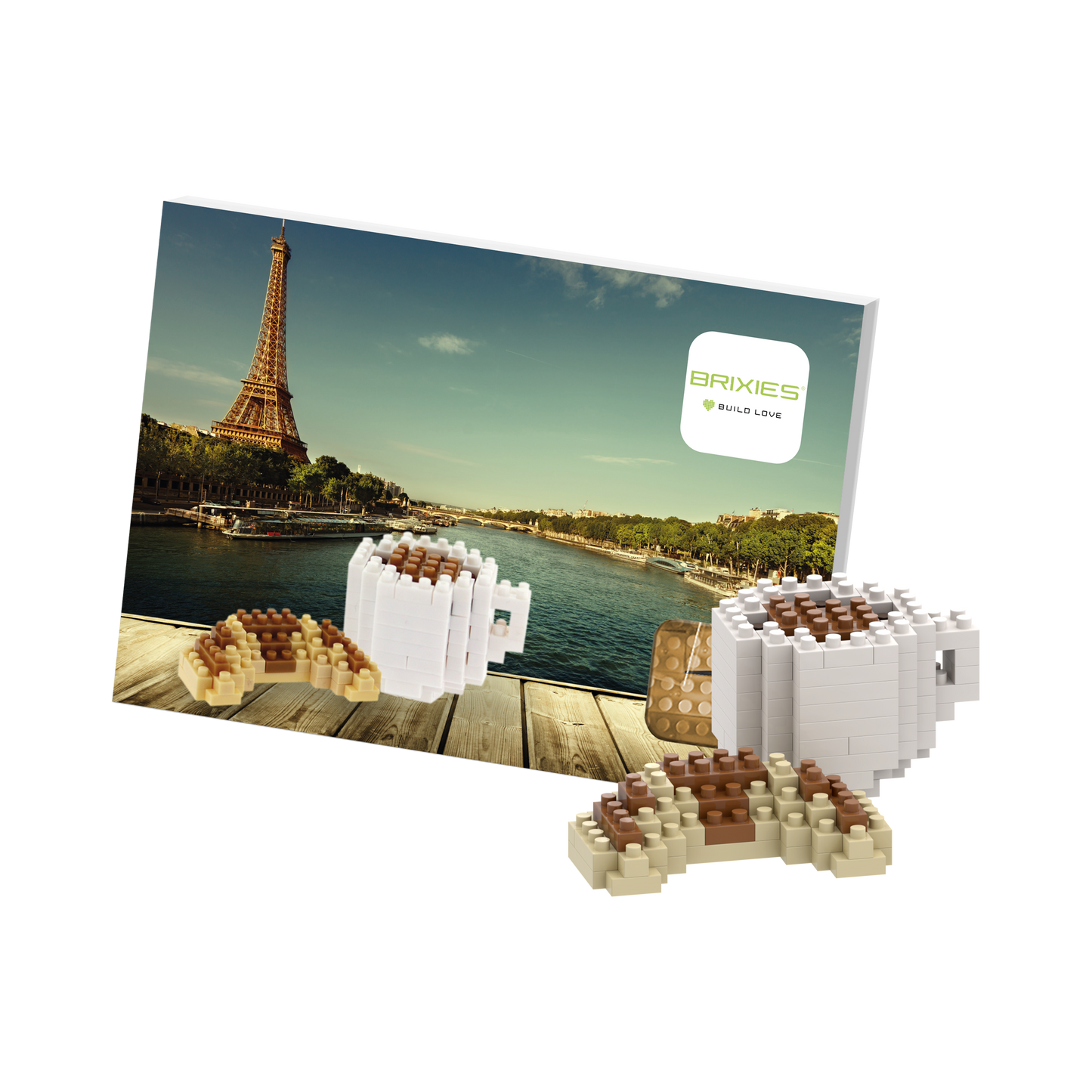 BRIXIES Postcard Croissant & Coffee