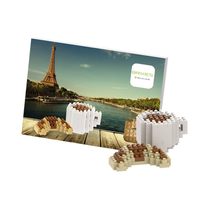 BRIXIES Postcard Croissant & Coffee