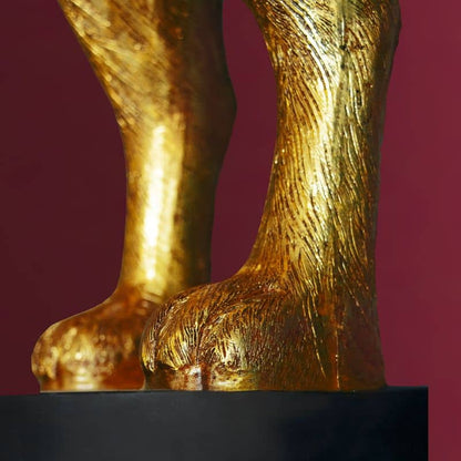 Lámpara de pie Hiding Rabbit®, dorado/negro, 115 cm de alto