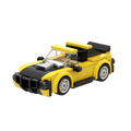 BRIXIES Plus Mini Rennwagen gelb / Mini Racer Yellow