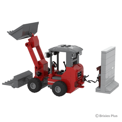 BRIXIES Plus Weidemann 1190e mit Wallbock + Schaufel