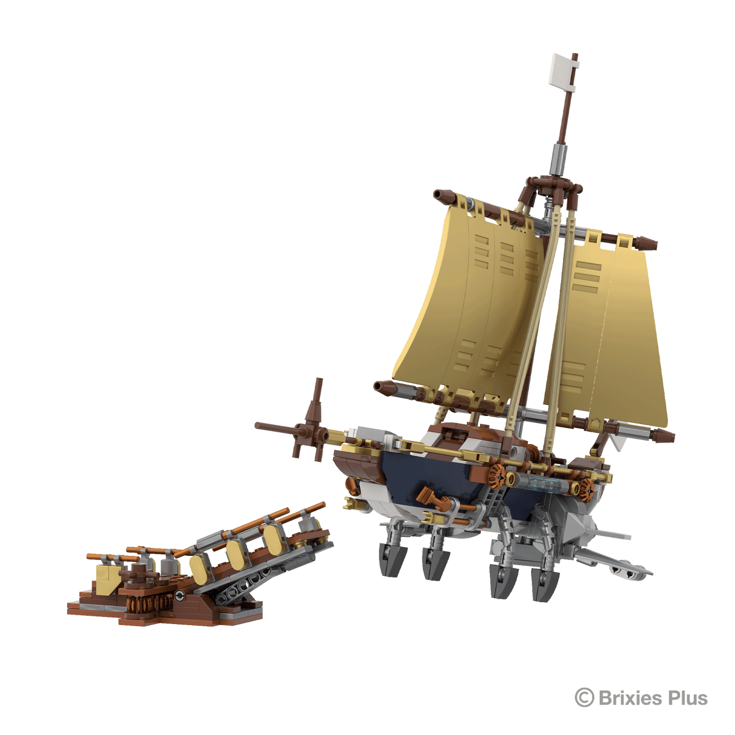BRIXIES Plus Steampunk Sailing Yacht