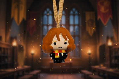 Decoración colgante kawaii de Harry Potter y Hermione