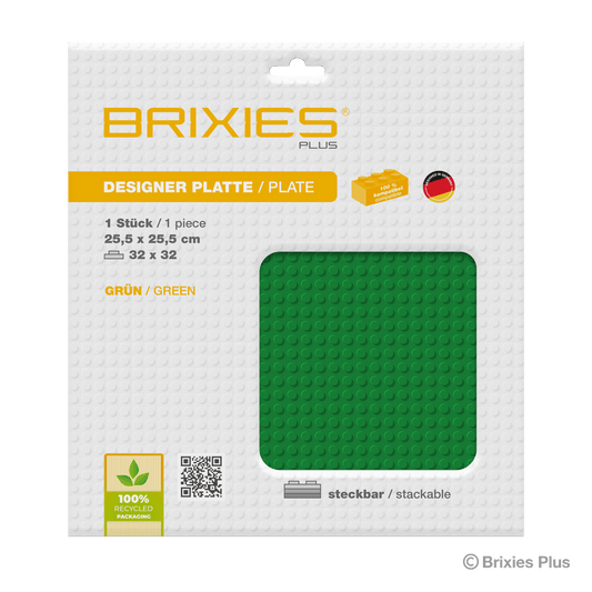 BRIXIES プラス 基礎板 グリーン 32 x 32 ポッチ