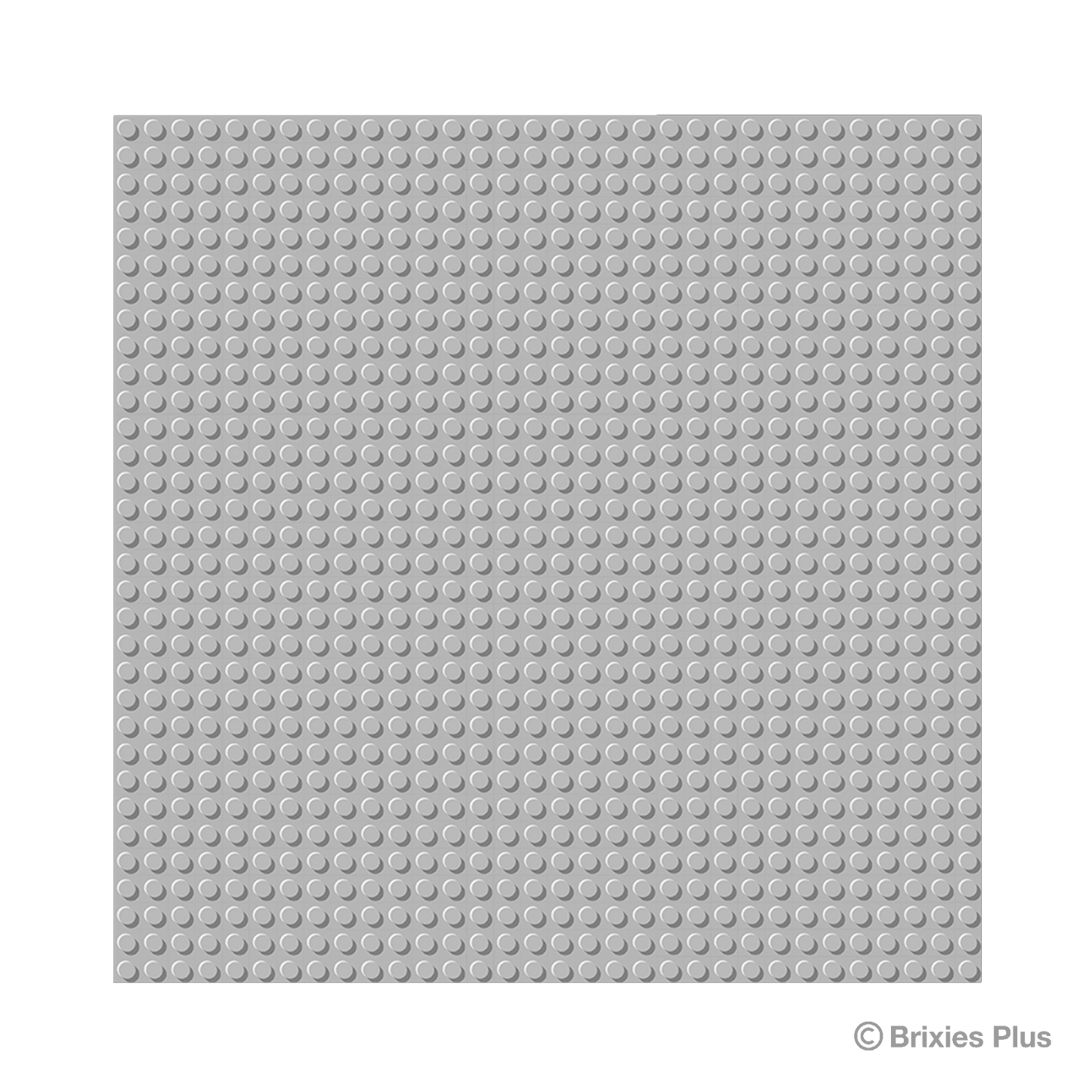 BRIXIES Plus Basis Platte Hellgrau 32 x 32 Noppen