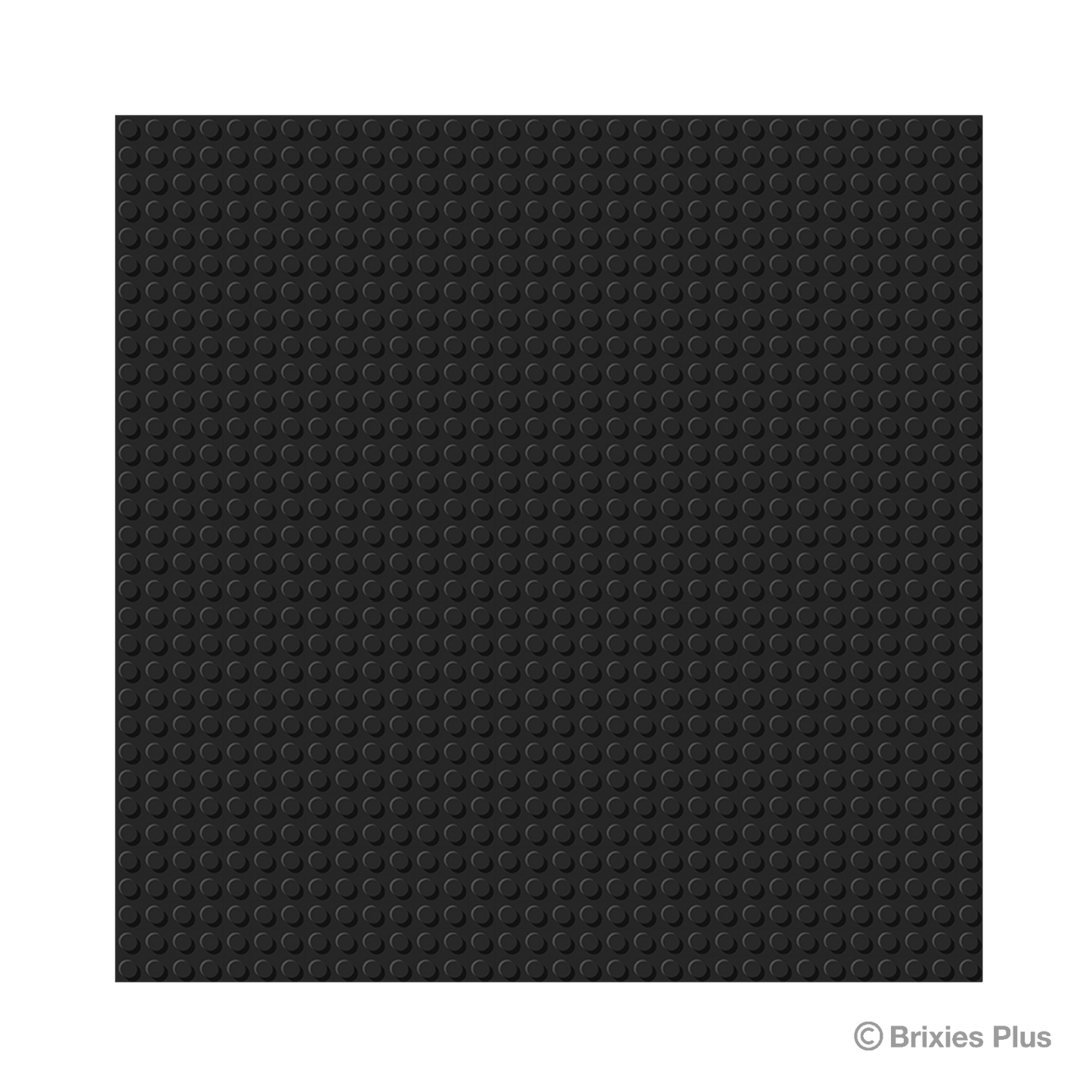 BRIXIES Plus Basis Platte Schwarz 32 x 32 Noppen