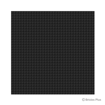 BRIXIES Plus Basis Platte Schwarz 32 x 32 Noppen