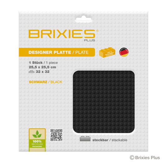 BRIXIES Plus ベースプレート 黒 32×32ポッチ