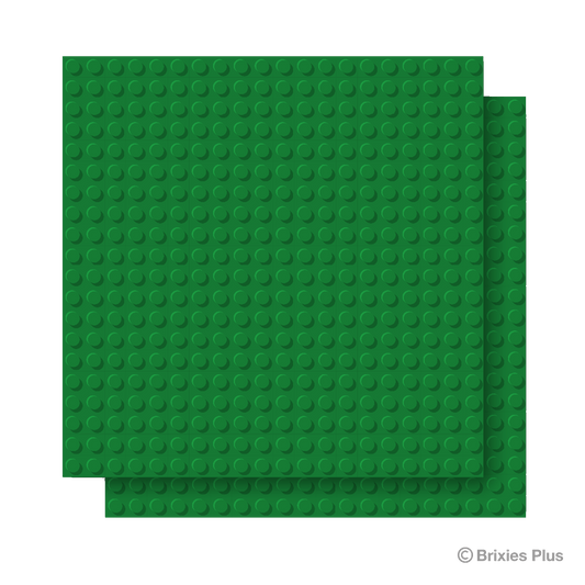 BRIXIES Plus 基礎プレート グリーン 20×20ポッチ 2個セット