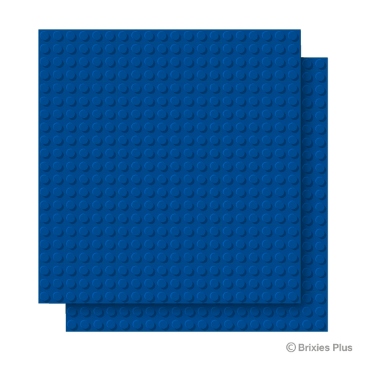 BRIXIES Plus ベースプレート ブルー 20×20ポッチ 2個パック