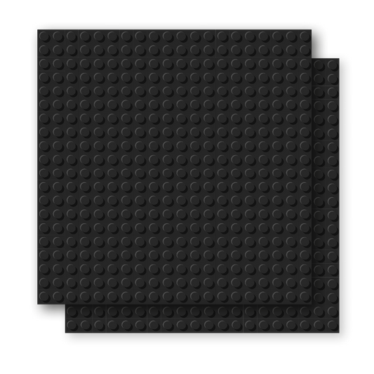 BRIXIES Plus 基礎板 黒 20x20ポッチ 2枚パック
