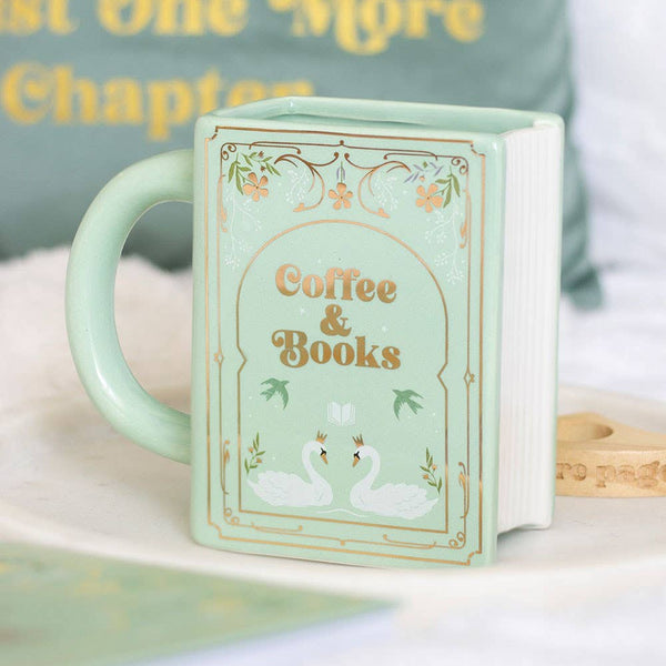 Mug en Forme de Livre – Café et Livres
