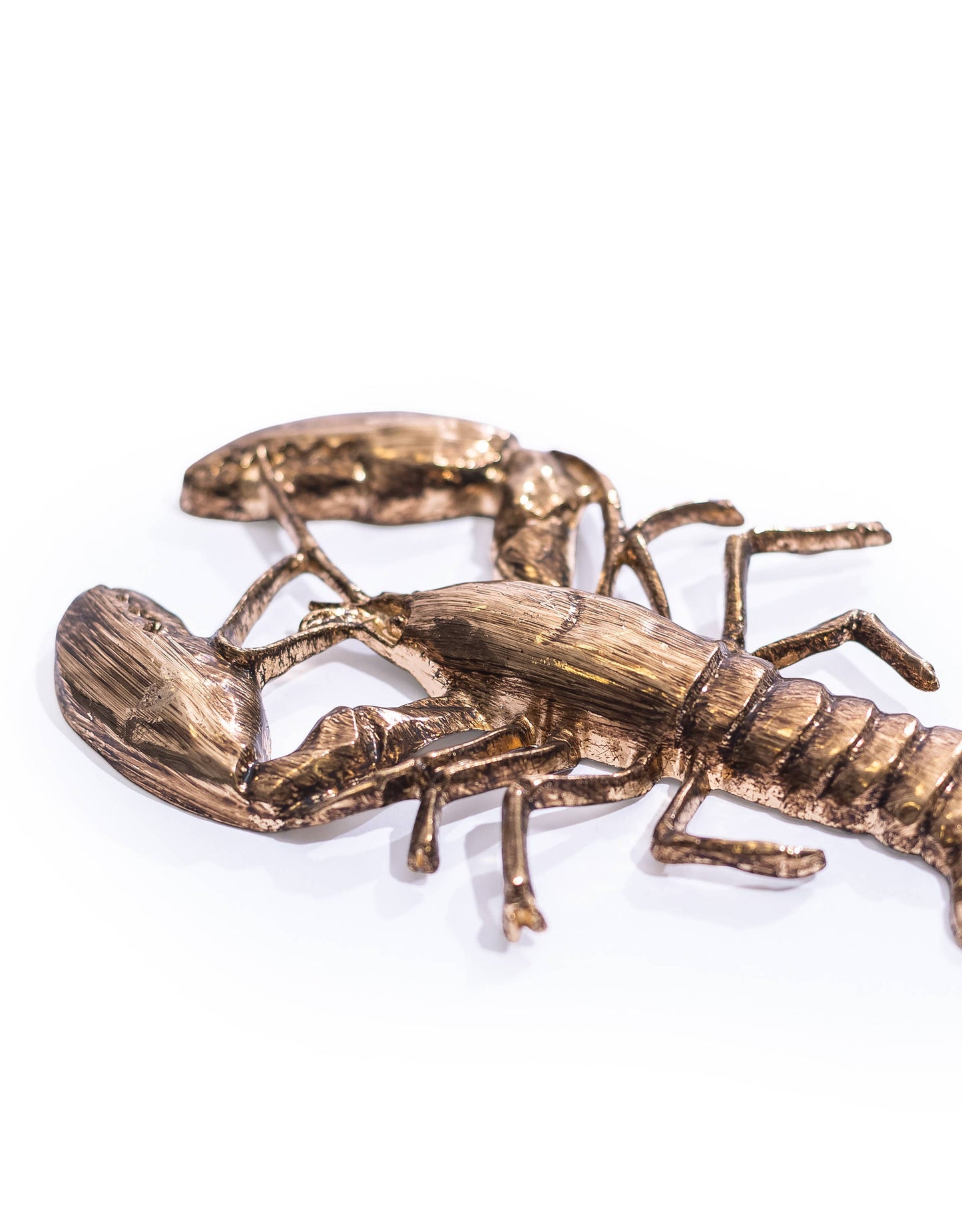Gouden kreeft wandhaak