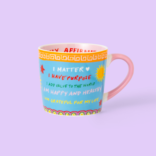 Tazza con affermazioni quotidiane