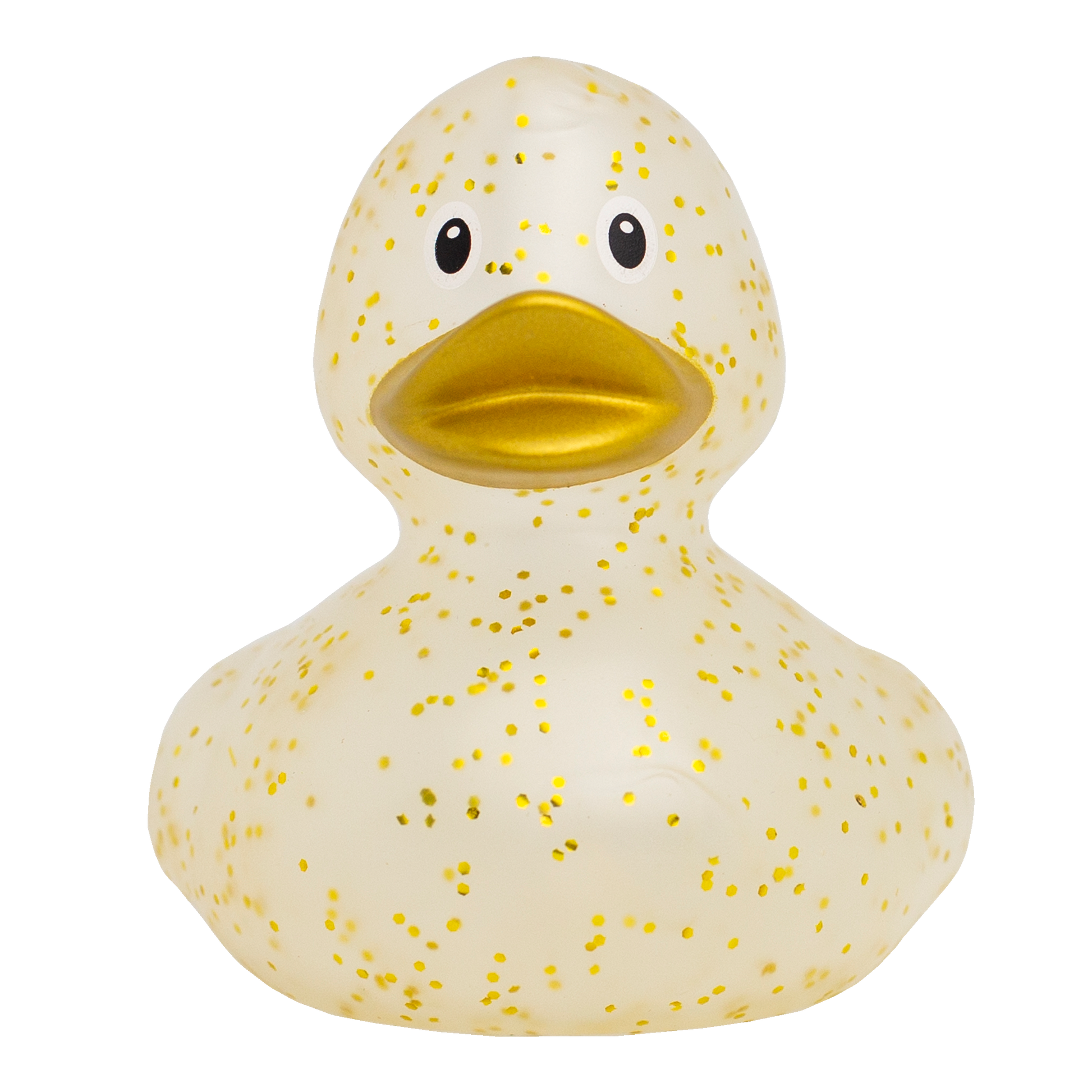 Canard Classique Or à Paillettes Lilalu | Canard de bain confettis dorés