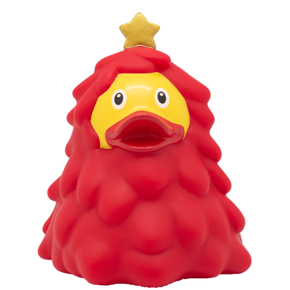 Duck Christmas Tree Red