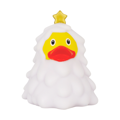 Pato de árbol de Navidad blanco