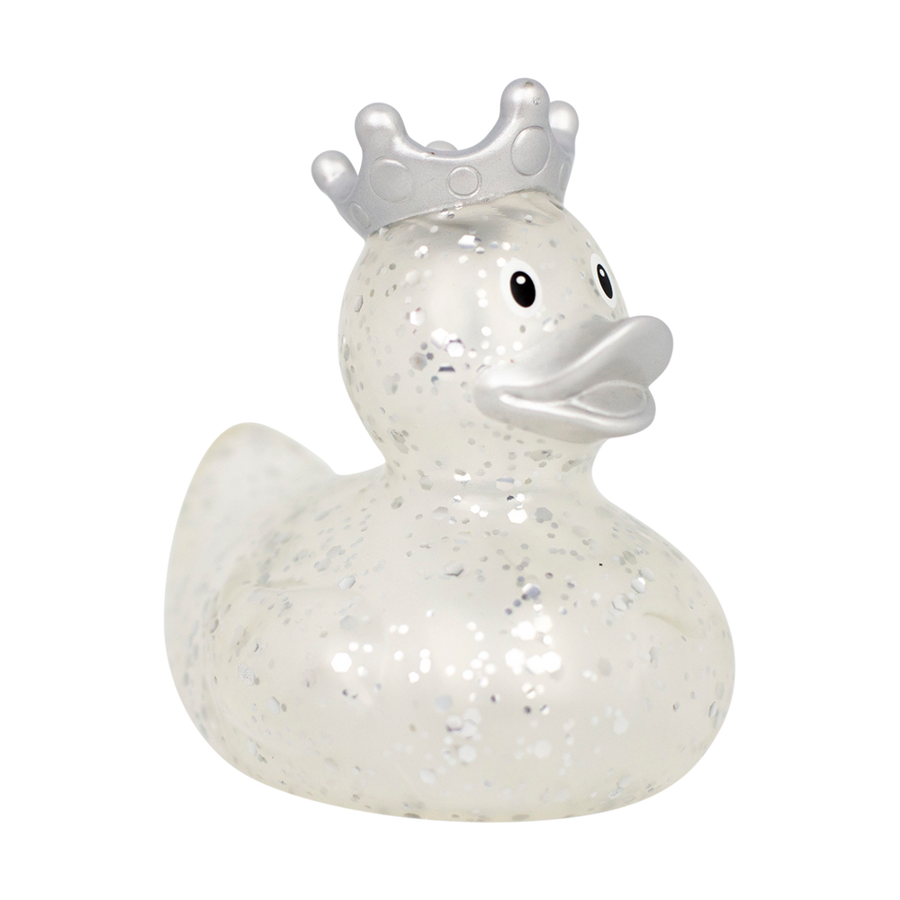 Canard Argent Couronne Pailleté