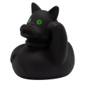 幸運の黒猫アヒル