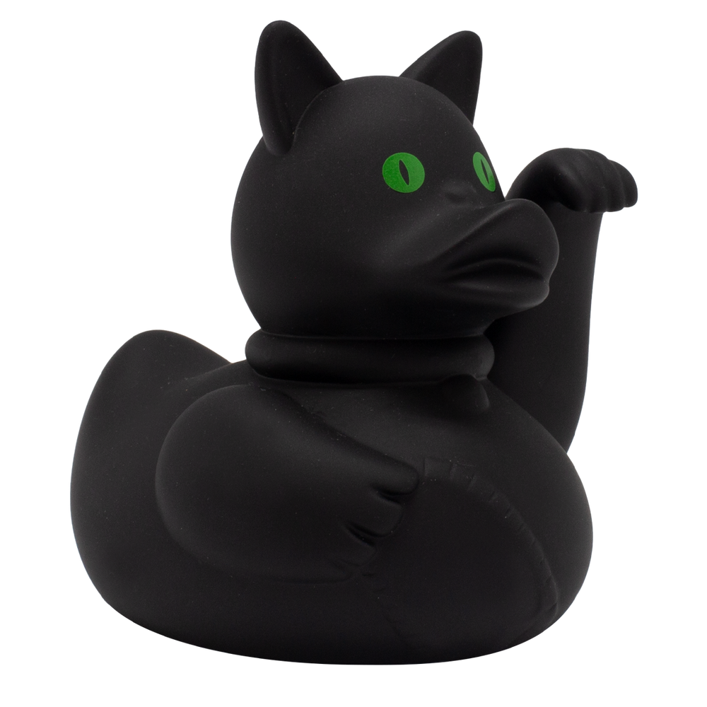幸運の黒猫アヒル