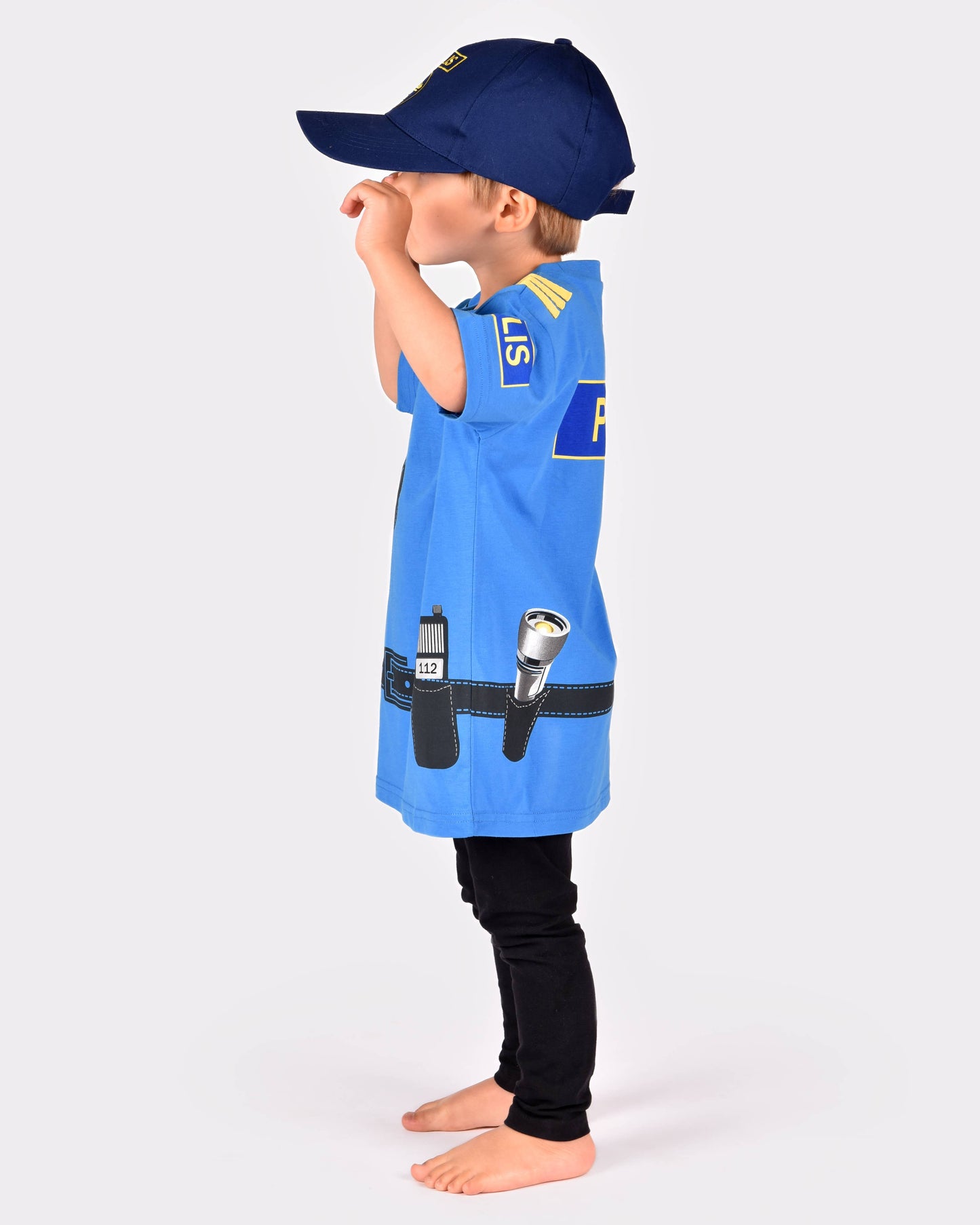 Organic cotton Police t-shirt 98-104 cm 2-4 years